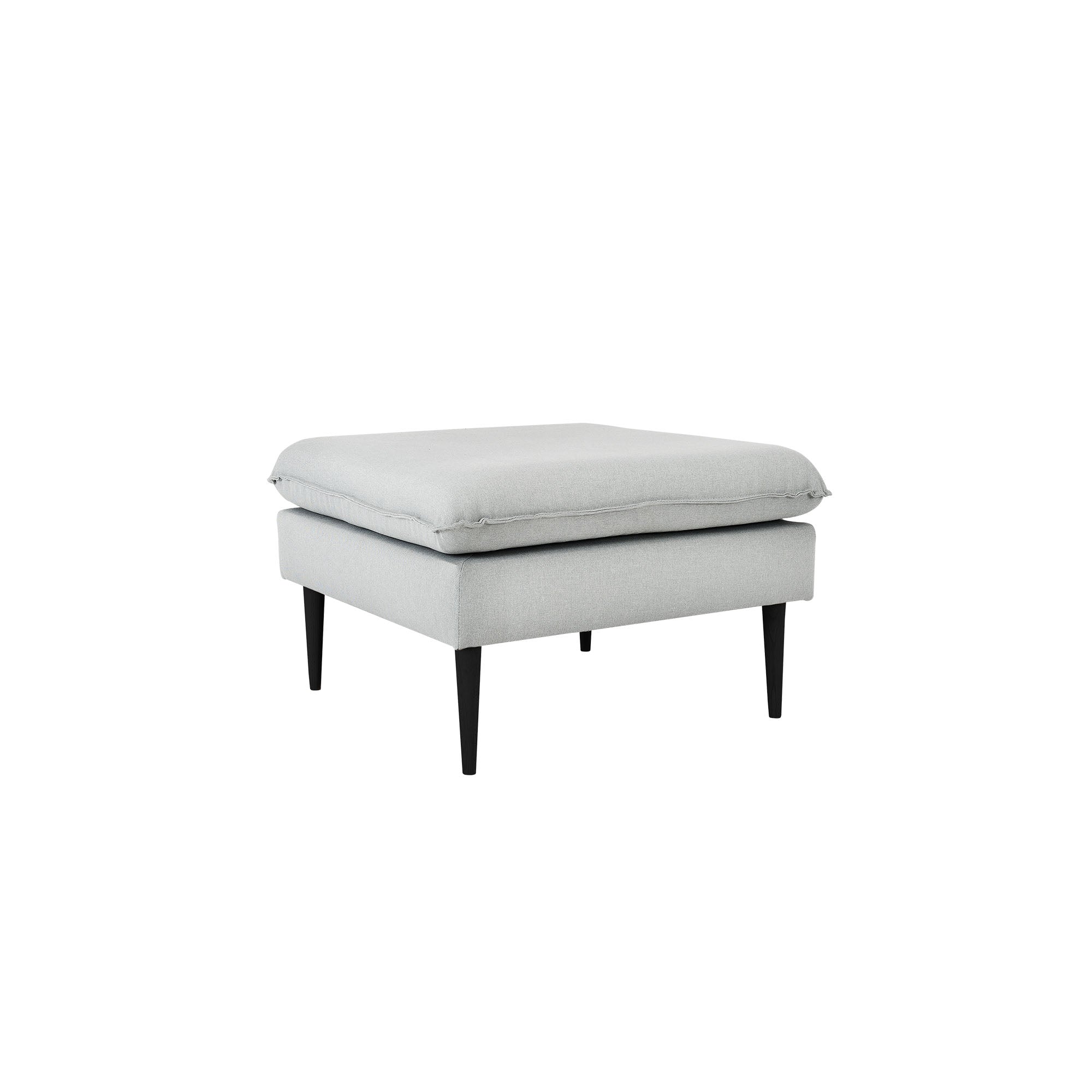 POSH Black Pouffe upholstery colour  platinum grey