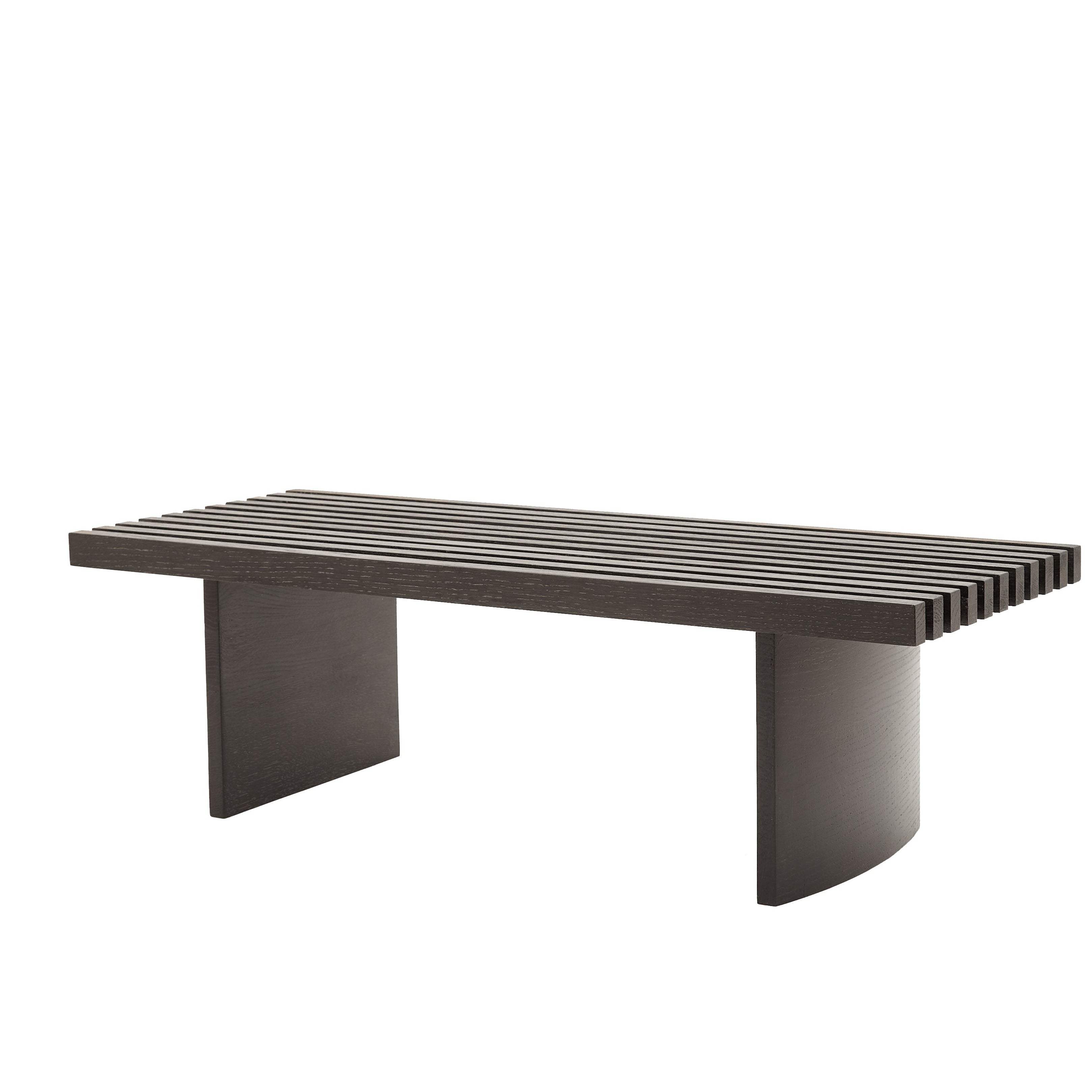 QUBANC Bench Oak Black-white background