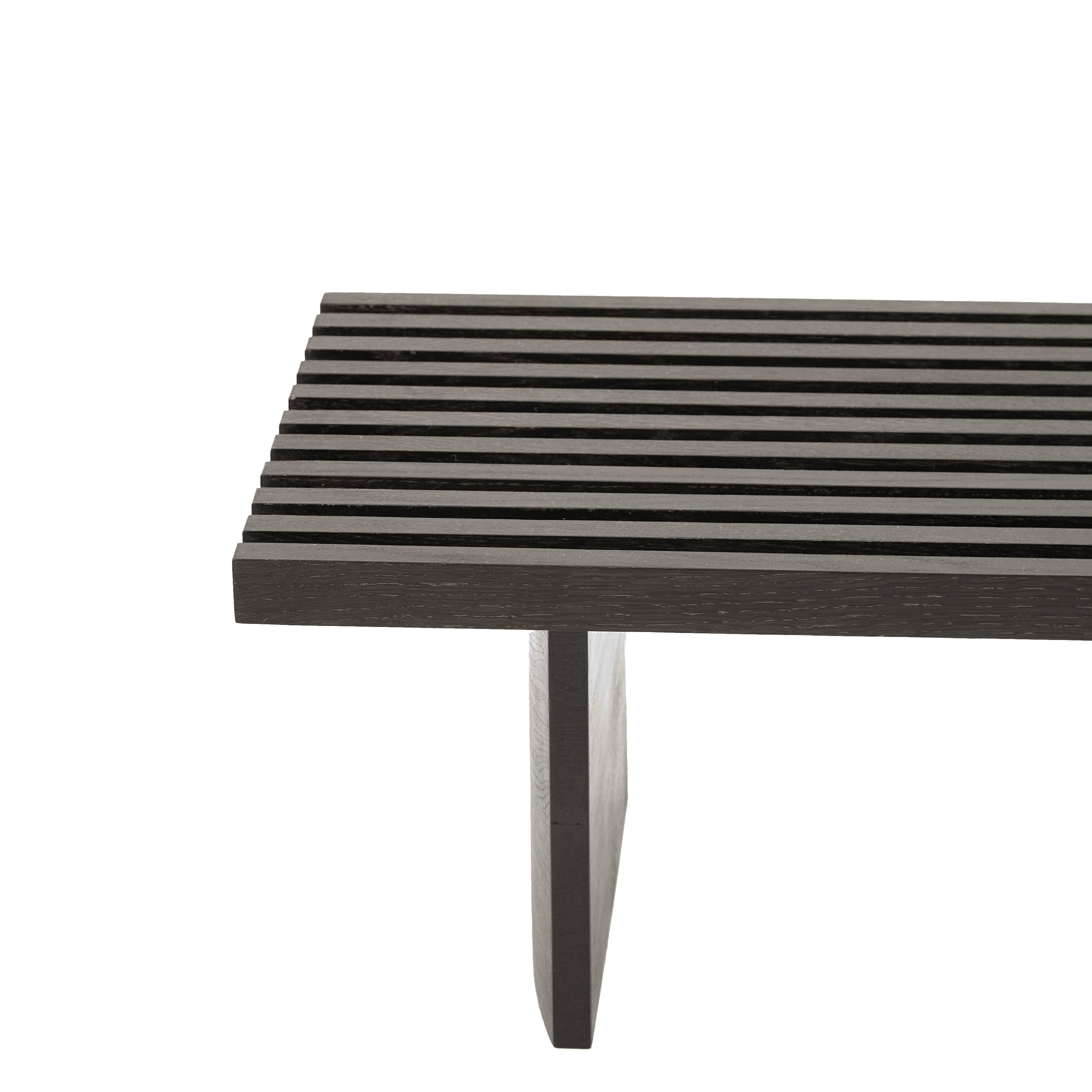 QUBANC Bench Oak Black-crop side view