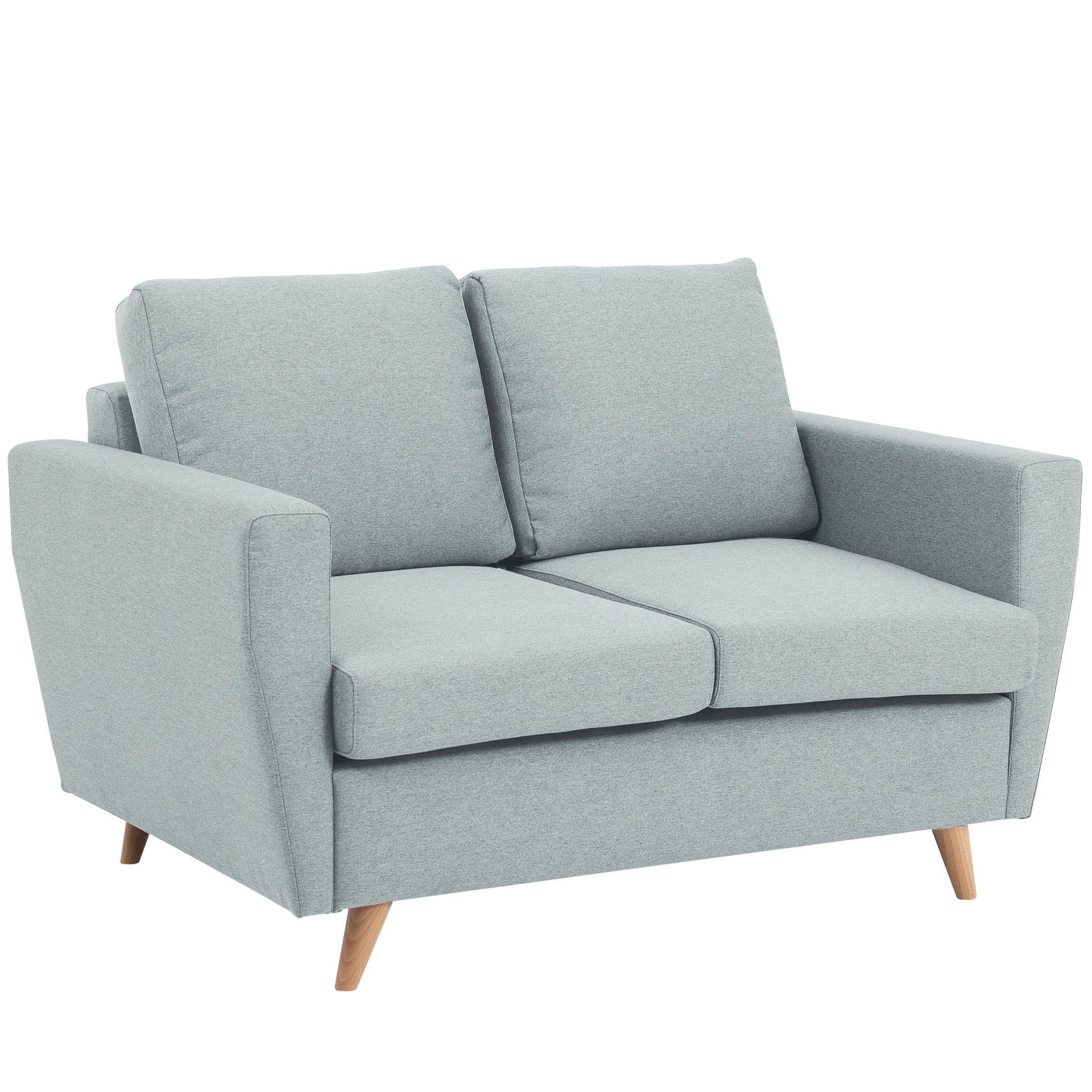 LOVER Sofa upholstery colour-platinum grey 2 seats