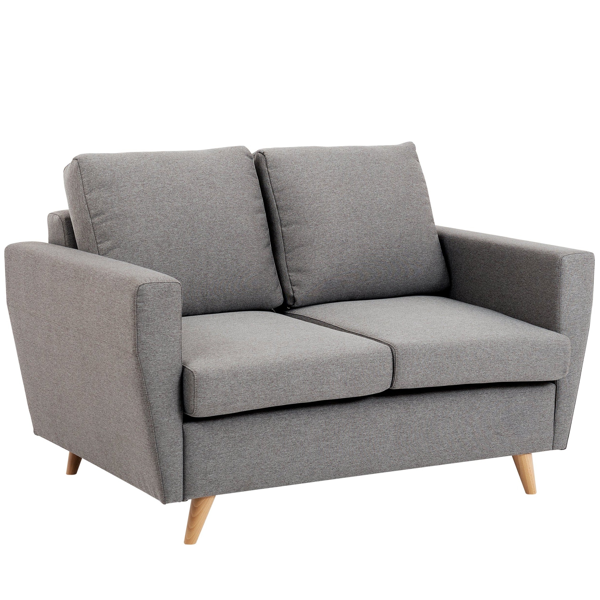 LOVER Sofa upholstery colour steel grey-2 seats