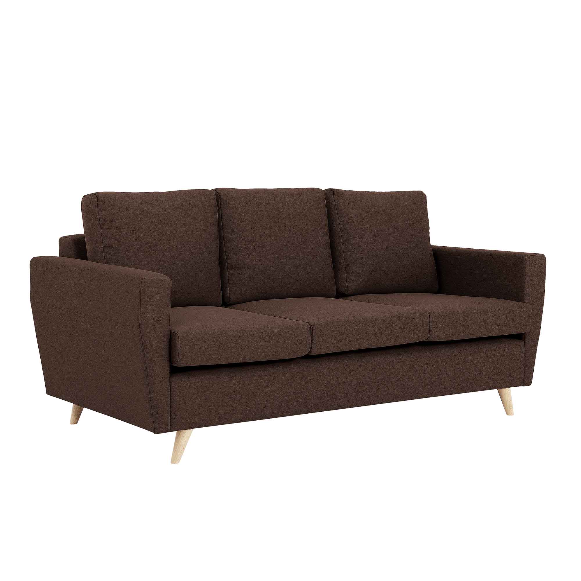 LOVER Sofa 3 Seater upholstery colour brown-white background