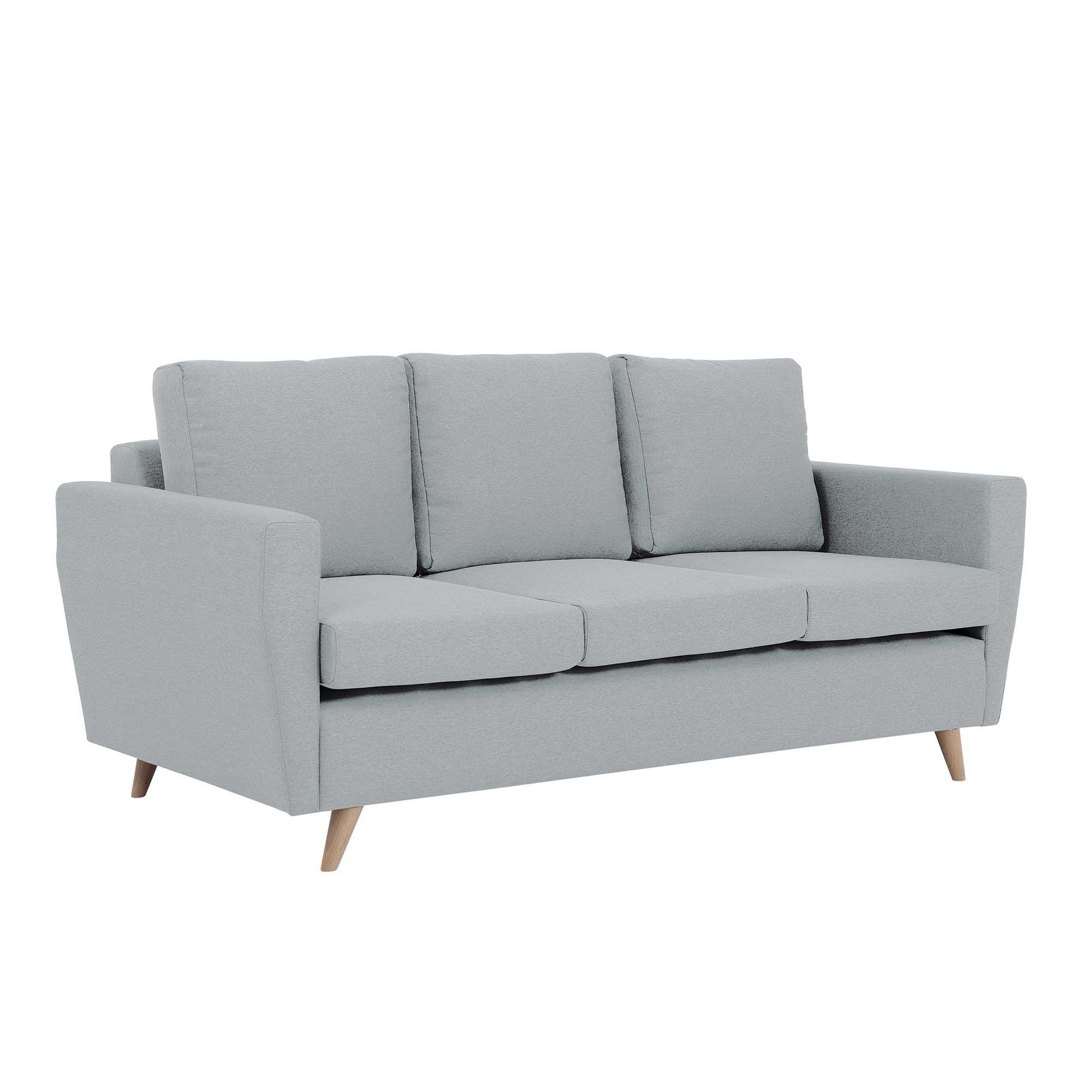 LOVER Sofa 3 Seater upholstery colour-platinum grey