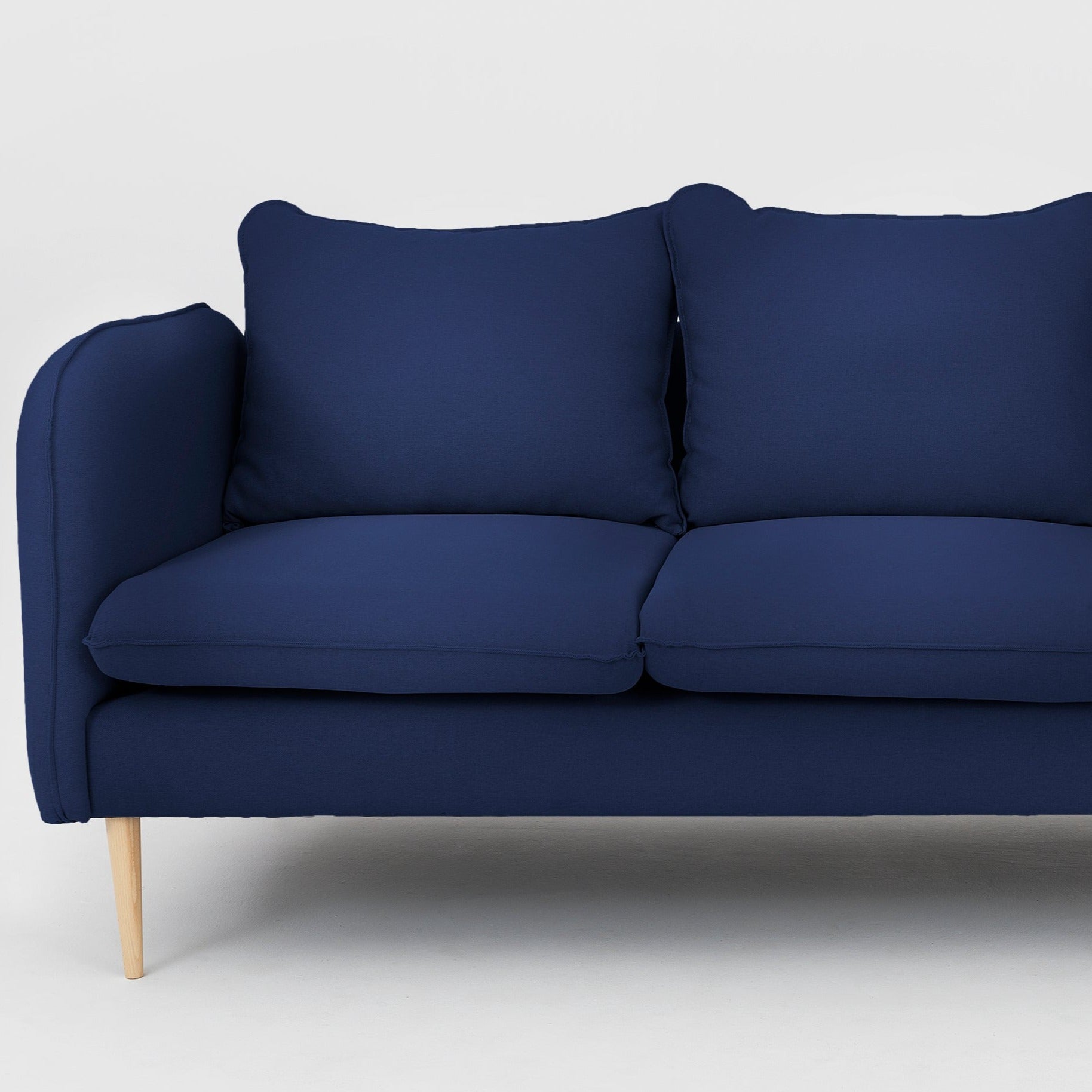 POSH WOOD Sofa 3 Seaters upholstery colour blue interior view