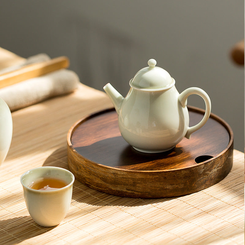 Vassoi da tè in bambù naturale
