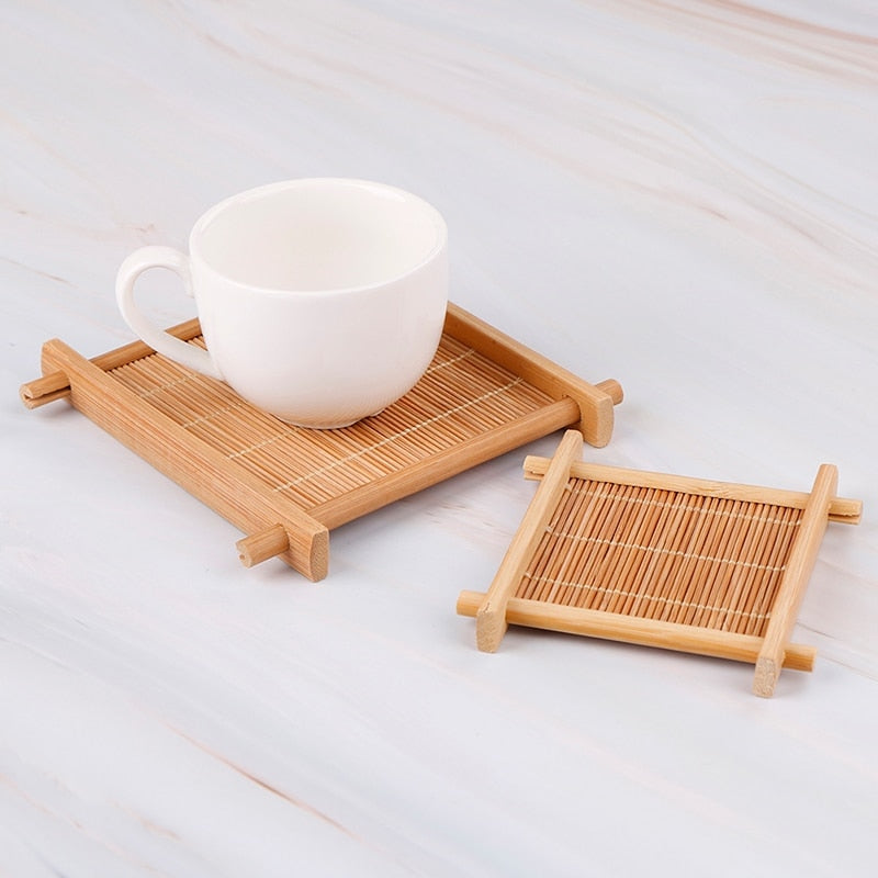 Vassoio da tè in bambù a isolamento termico