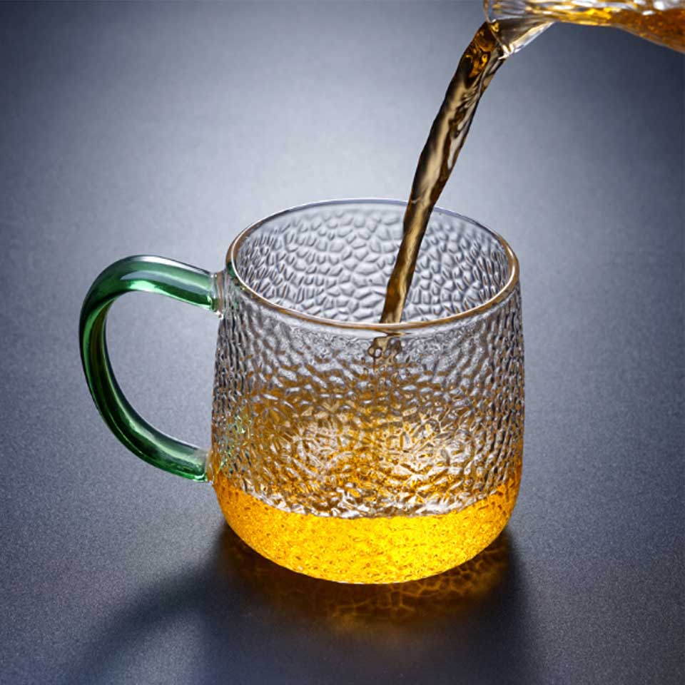 Tazza da tè in vetro trasparente creativa
