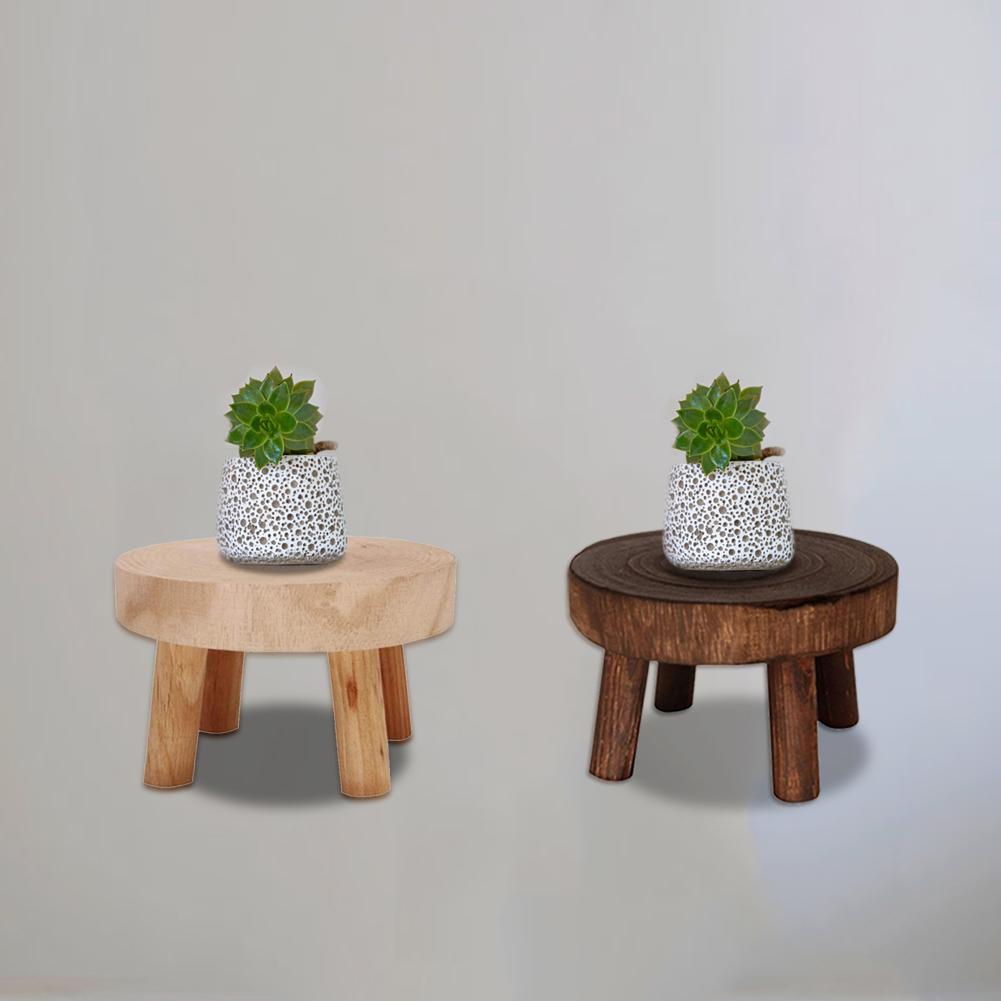Base per vasi da fiori in legno