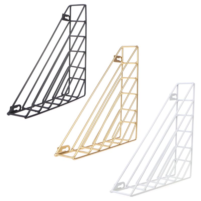 Nordico forma geometrica ferro Magazine Storage Rack