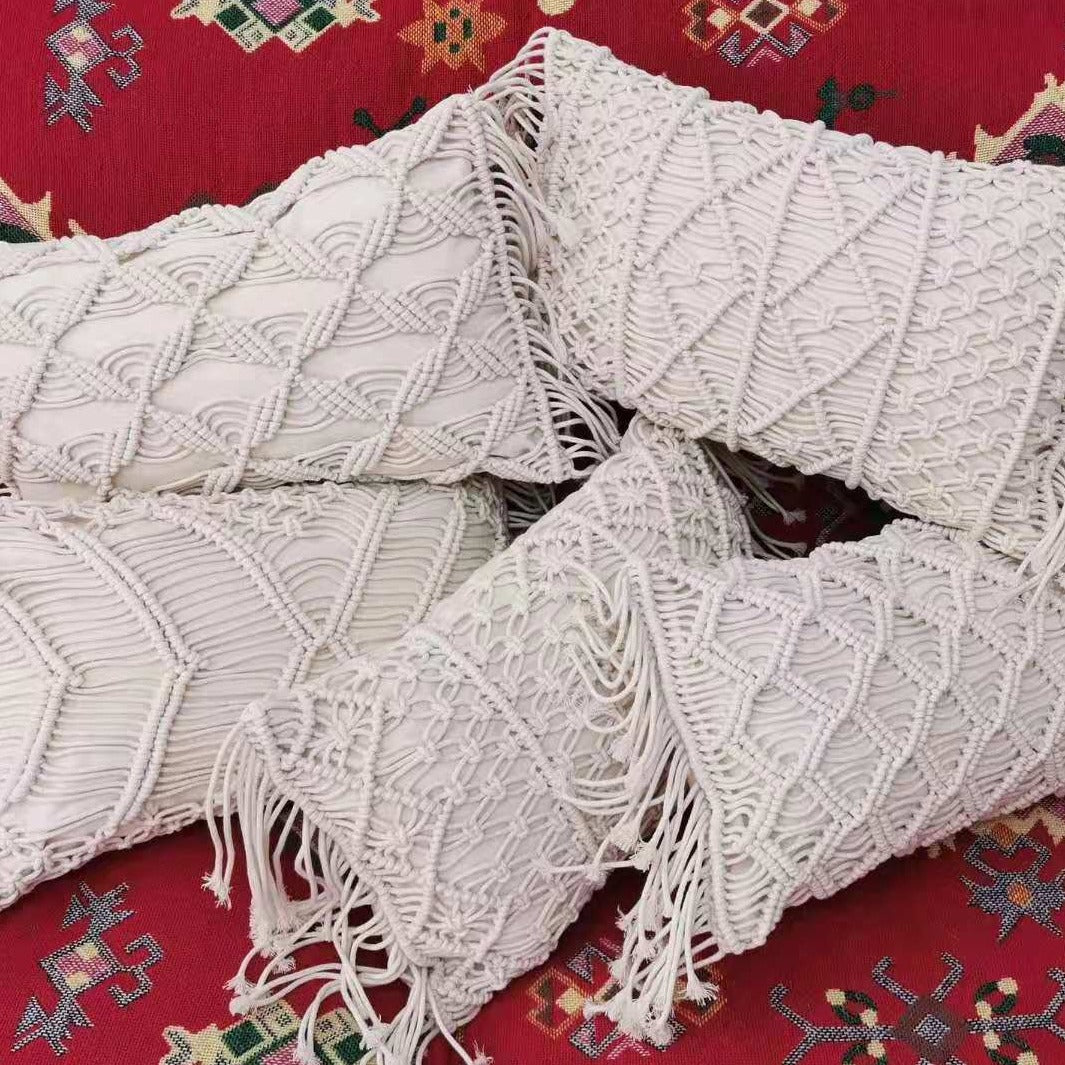 MACRAME HANDMADE Fodere per cuscini in filo di cotone