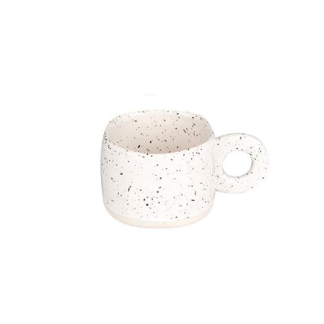 Tazza creativa in ceramica con manico ad anello