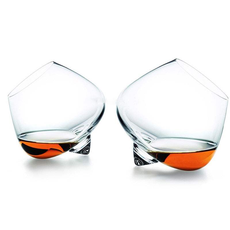 Bicchiere di cristallo per whisky a dondolo