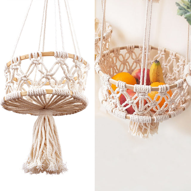 Cesto appeso Macrame