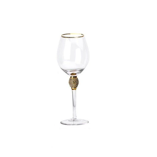 Bicchiere creativo con bordo d'oro