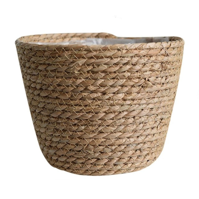 Vasi Da Fiori Copertura Cesto Porta Piante Contenitori Per Piante Cesto Intrecciato a Mano Con Fodere Vasi Da Fiori Copertura Cesto Porta Piante Contenitori Per Piante Cesto Intrecciato a Mano Con Fodere