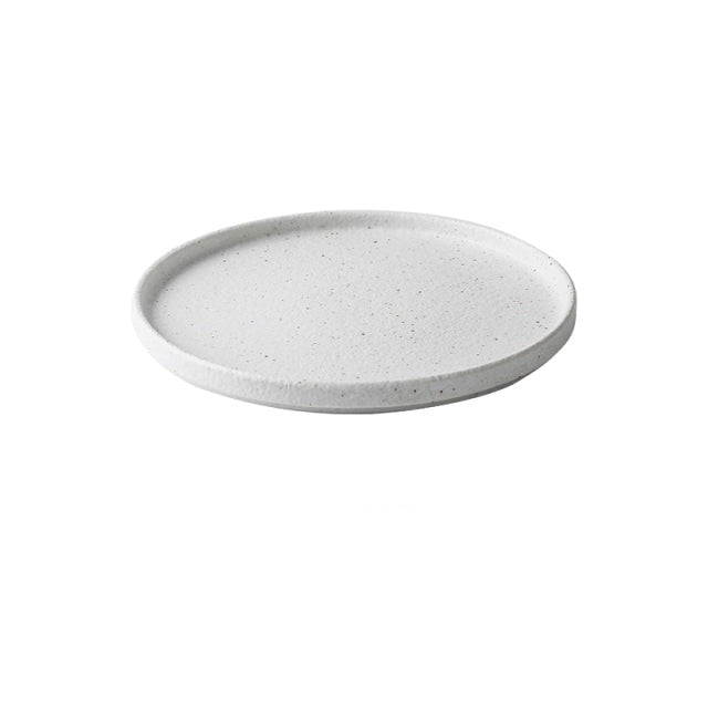 Set di piatti e ciotole in ceramica bianca stile nordico