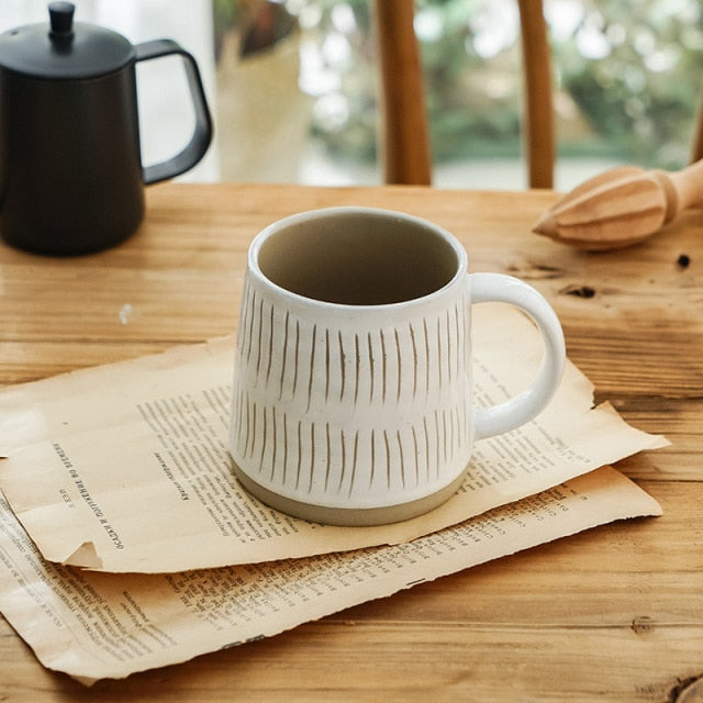 Tazza da caffè in ceramica nordica dipinta a mano