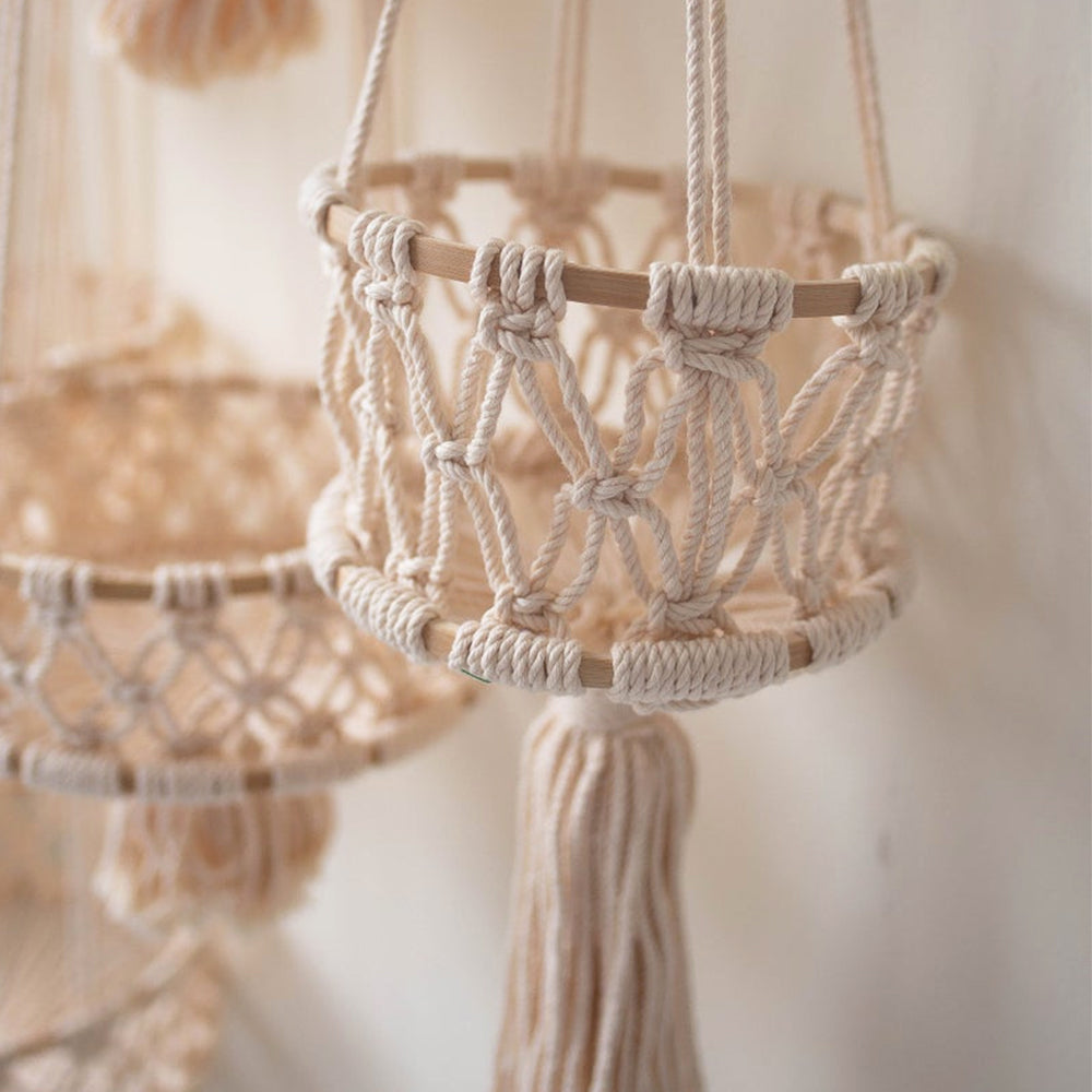 Cesto appeso Macrame