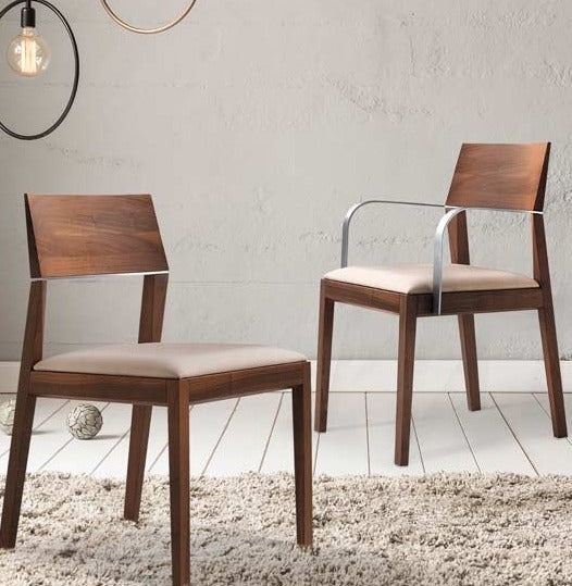 TENDENCE Armchair and chair, solid beech